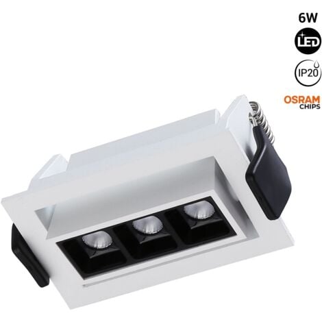 Spot LED dowlight en verre encastrable et décoratif, 6 watts - ®