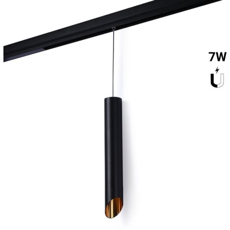 Spot suspendu LED sur rail magnétique - 48V - 7W - Faible UGR - - Blanc Chaud