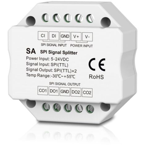 Répartiteur de signal RGB / RGBW - SPI - 5-24V DC (1/5)