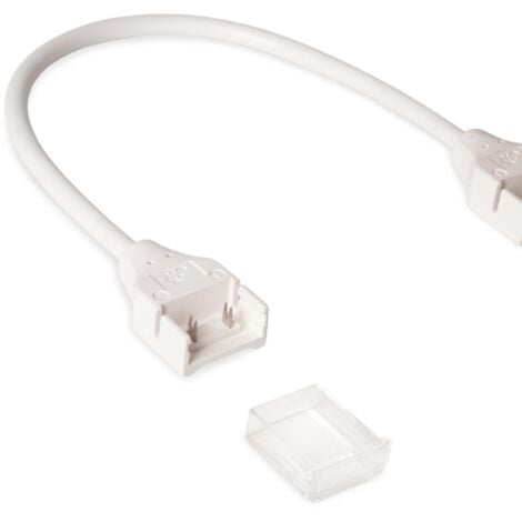 Connecteur étanche avec câble pour ruban LED COB 220V - 2 broches - Ruban  12 mm - IP67