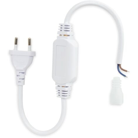 Câble d'alimentation redresseur pour ruban LED COB 220V AC - IP67