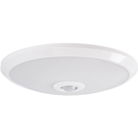 Plafonnier Led Avec Capteur Pir W Cm Ip Blanc Neutre