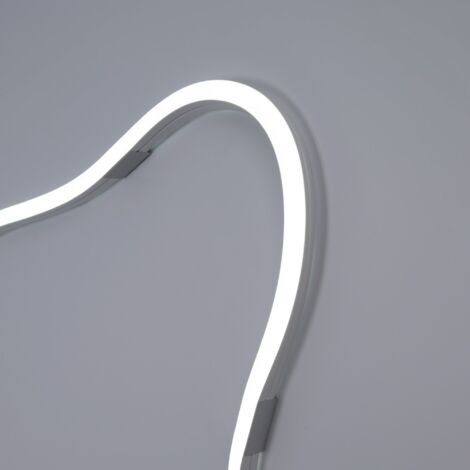 Néon LED flexible monochrome 24V DC - 10x10mm - 5 mètres - Kit - Blanc Froid