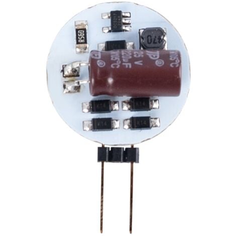 Ampoule LED G4 plate bi-pin 2W - 12V AC/DC Blanc Chaud
