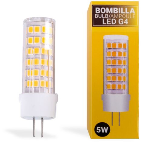 Ampoule LED G4 bi-pin 12V AC/DC - 5W - Blanc Chaud (1/5)