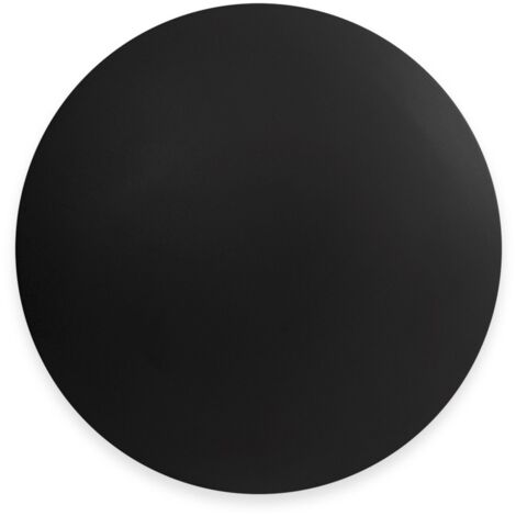 Barcelona Led – Applique murale LED ronde 18W – Lumière blanc chaud 3000K – IRC>90 – Aluminium noir – Installation facile en intérieur - IRCI90