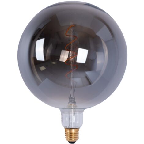 Barcelona Led – Ampoule filament décorative E27 4W – Lumière blanc extra chaud 1800K – Teinte fumée – Dimmable – Angle d'ouverture 360°