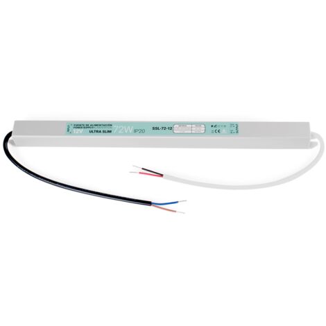 Alimentation LED extra plate 12V - 72W - IP20 (1/4)