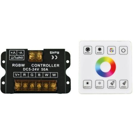 Contrôleur RGBW pour rubans LED avec panneau tactile RF - (1/5)