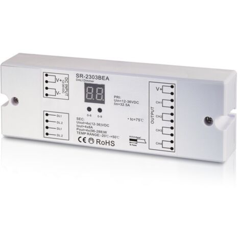 Dimmer Dali DC 12-36V 8A/canal (4 canaux)