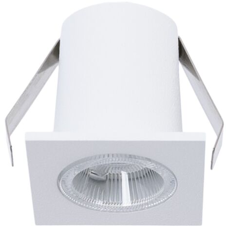 Spot LED encastrable carré 2W - Puce Osram - UGR18 - Coupe Ø (1/5)