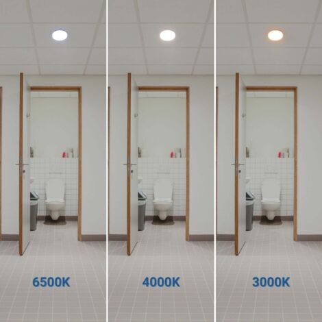 Plafonnier LED étanche CCT avec capteur de mouvement à