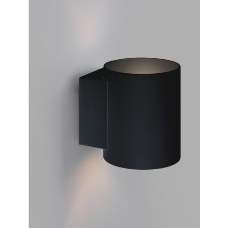 Barcelona Led – Applique murale intérieure TUB 'UP and Down' G9 – Aluminium noir – Éclairage LED bidirectionnel – IP20 pour espaces intérieurs
