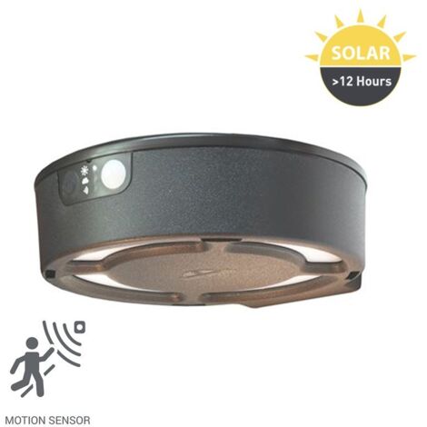 Applique murale solaire "FORTUNATO" FUMAGALLI - Capteur PIR - 3 - Noir