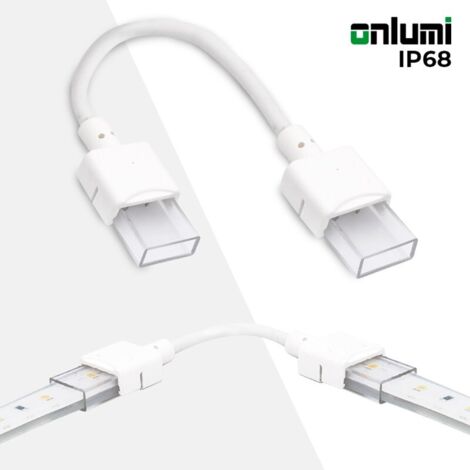 Connecteur étanche pour ruban LED avec câble - 2 pins - ruban de