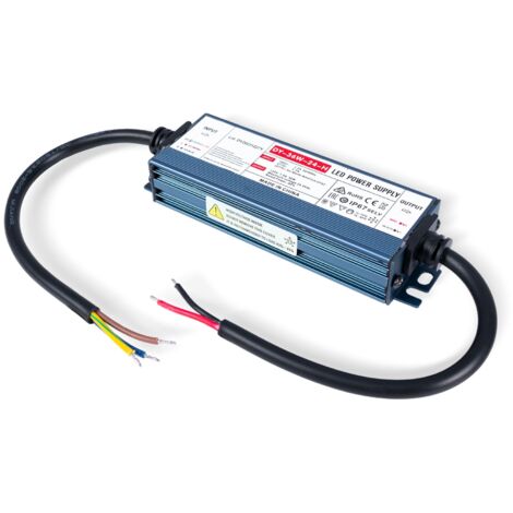 Alimentation LED 24V étanche 36W extra-plate - 1.5A - IP67