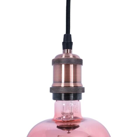 Suspension à douille E27 vintage/rétro - 4 couleurs - Cuivre