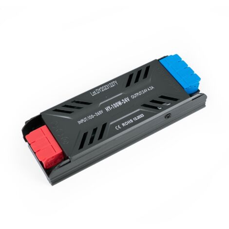 Alimentation LED 24V 100W - 4.2A - Barrette de connexion rapide