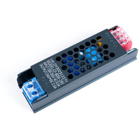 Alimentation LED 24V 60W slim - 2.5A - IP20