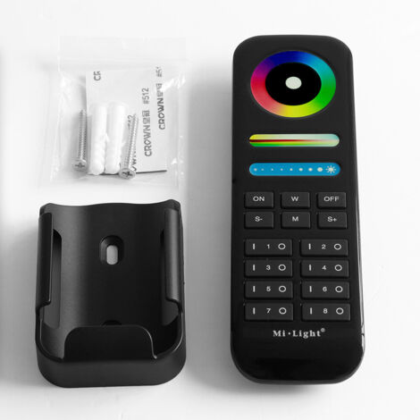 Télécommande LED RGB + CCT - 8 Zones - NOIR - FUT089B - Mi-Light (1/6)