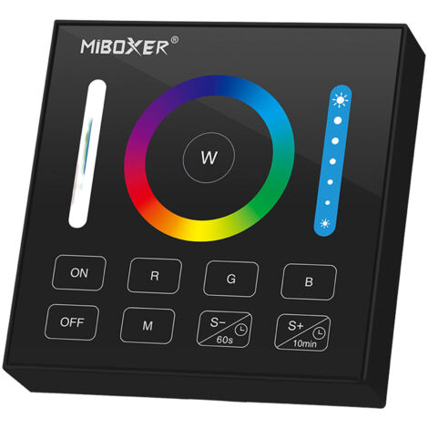 Télécommande murale RGB+CCT - 1 zone - Noir - Mi-Light (1/5)