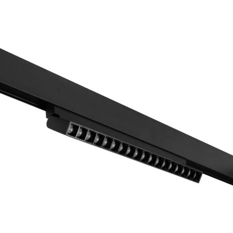 Spot LED CCT linéaire orientable sur rail magnétique 48V - 18W - - Noir