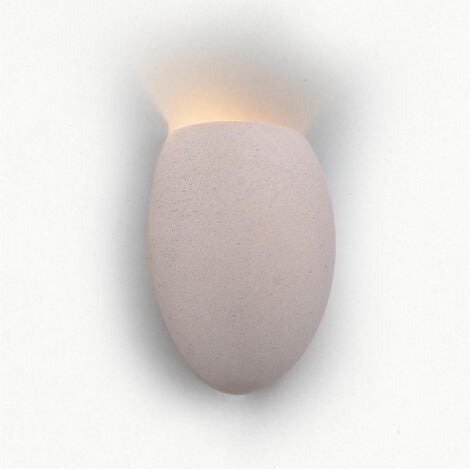 Applique murale en ciment "Semba" - 3 couleurs - 1 x G9 - Blanc