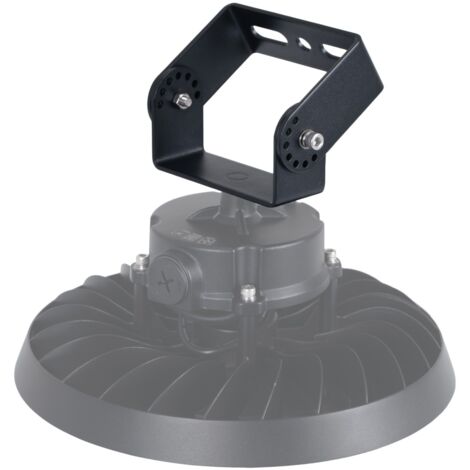 Barcelona Led – Support de surface orientable pour cloches LED – Installation facile au plafond – Aluminium noir robuste – Réglage d'angle précis
