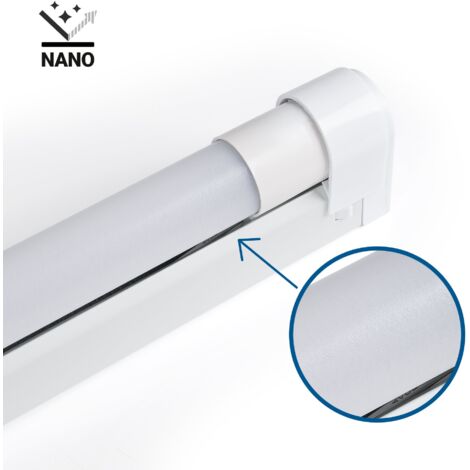Kit réglette + tube LED T8 - 18W - 120cm - Blanc Froid