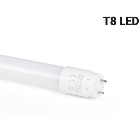 Kit réglette + tube LED T8 - 18W - 120cm - Blanc Froid