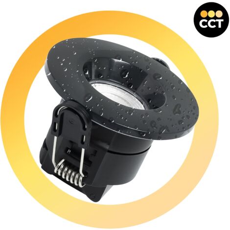 Barcelona Led – Spot encastrable LED dimmable 6W – IP65 résistant à l'eau – CCT 2700K/3000K/4000K – Angle d'ouverture 60° – Aluminium noir