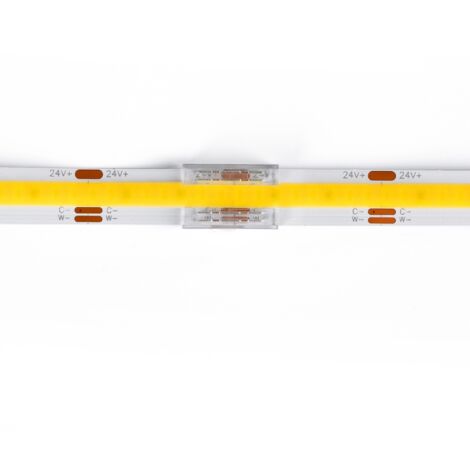 Connecteur ruban à ruban LED COB - monochrome/CCT/RGB - 10 mm -