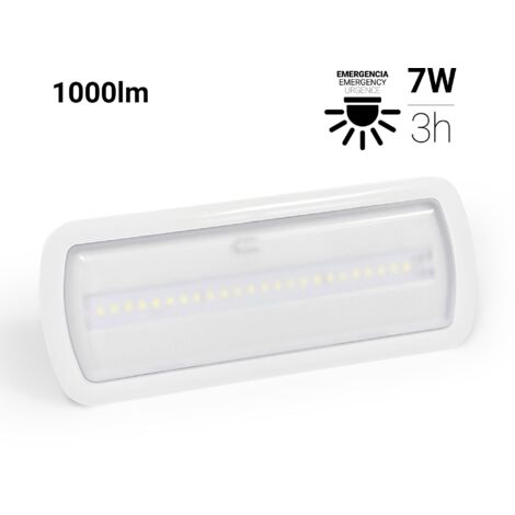 Lampe de secours AUTOTEST - 7W - 1000lm - 3h d'autonomie