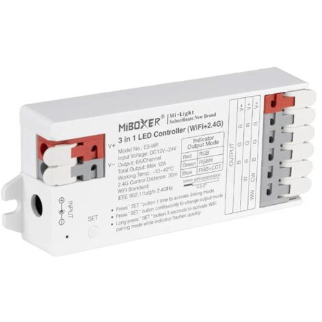 Barcelona-led Mi Boxer E3-WR Contrôleur LED RGBW Sans Fil