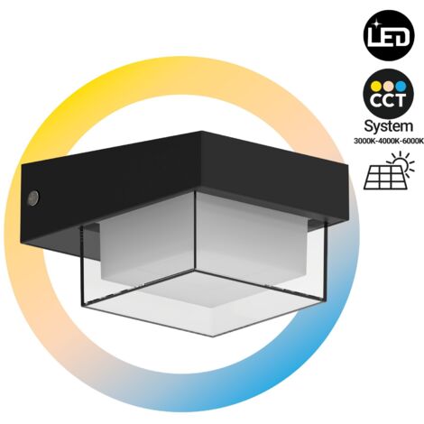 Lampe LED solaire d'extérieur - CCT - IP65
