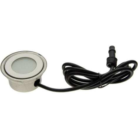 Spot LED encastrable au sol extérieur IP67 0,5W, Blanc Chaud