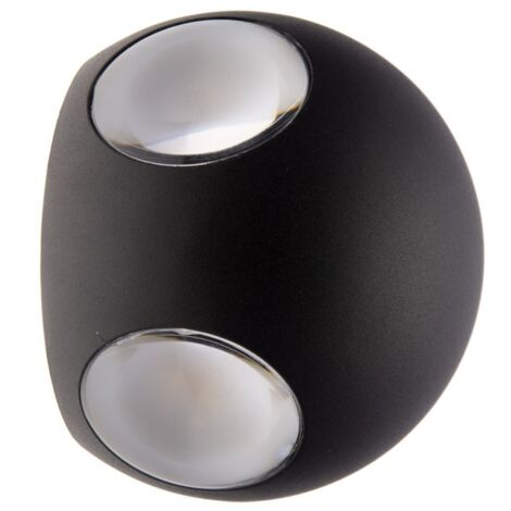 Applique LED murale "CROSS" 12W - Noir (1/5)