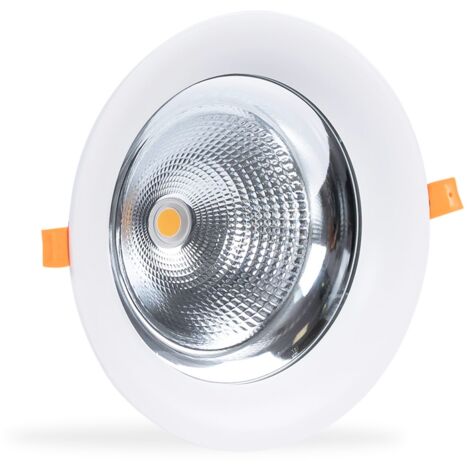 Barcelona Led – Downlight LED pour boucheries 40W – Puissance 2000lm – IRC > 80 – Angle 50º – Boîtier aluminium pour dissipation chaleur (1/6)