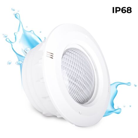 Barcelona Led – Niche pour projecteur de piscine PAR56 – Étanchéité IP68 – ABS blanc – Dimensions Ø288mm – Installation facile avec câble inclus