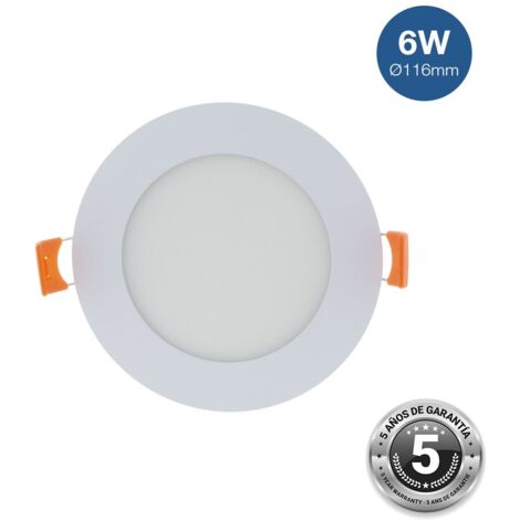 Barcelona Led – Spot LED encastrable rond 6W – Découpe Ø 110 mm – Blanc froid – Aluminium pour dissipation thermique – Éclairage 450 lumens