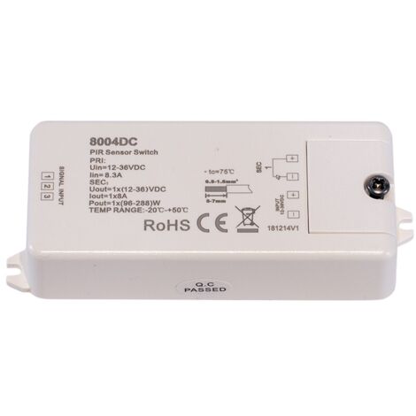 Détecteur de présence PIR 12-36V-CC IP20 (1/3)