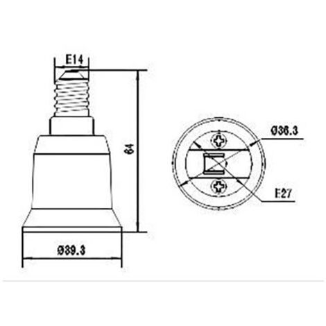 Adaptateur E27 vers E14