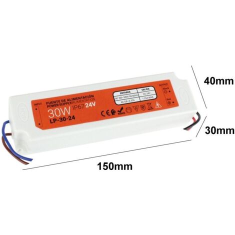 Transformateur étanche compact 24V 30W IP67