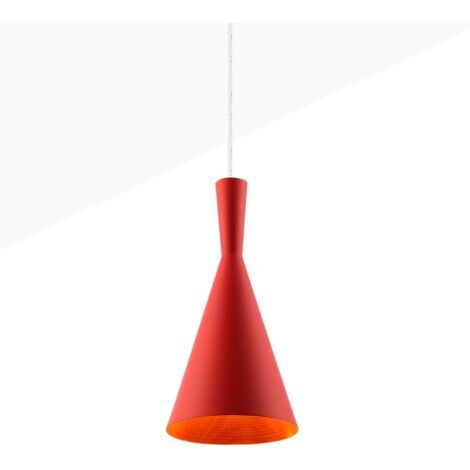 Suspension scandinave en métal "Solvang" - Rouge