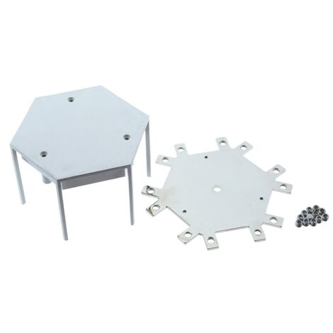 Connecteur central 60º pour linéaires LED - Blanc (1/3)