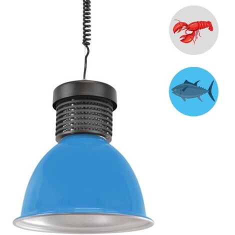 Cloche LED 30W spécial poissons et fruits de mer - Bleu