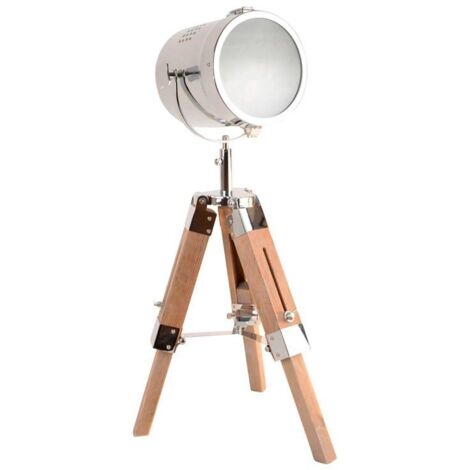 Lampe sur trépied mini Bogart 48cm - Chromé