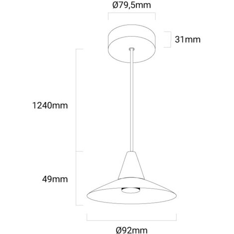 LED-Pendelleuchte "COALUM" 7W