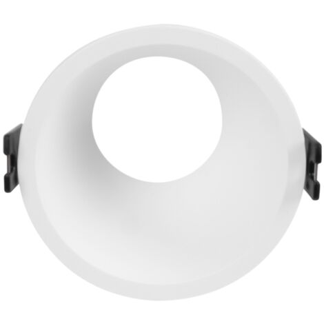 Collerette spot encastrable rond - Faible UGR - Découpe Ø85mm - Blanc (1/5)