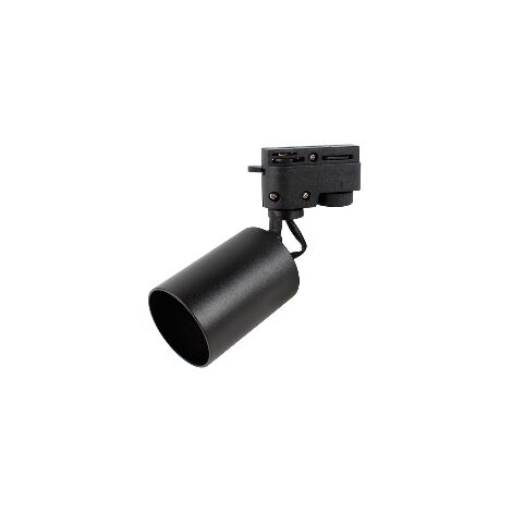 Spot GU10 orientable pour rail monophasé - Noir